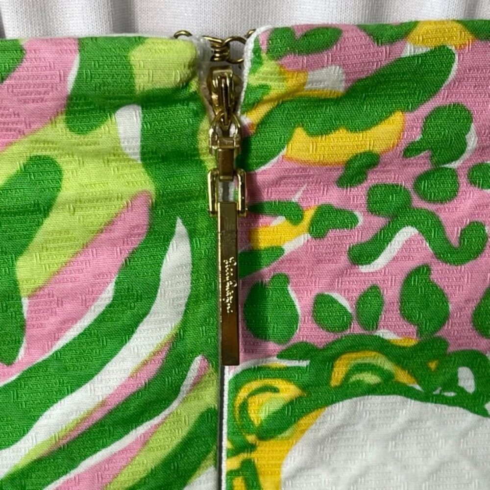 Lilly Pulitzer Angela Strapless Sweetheart Dress Resort White Pink Elephants 2 - Picture 12 of 15